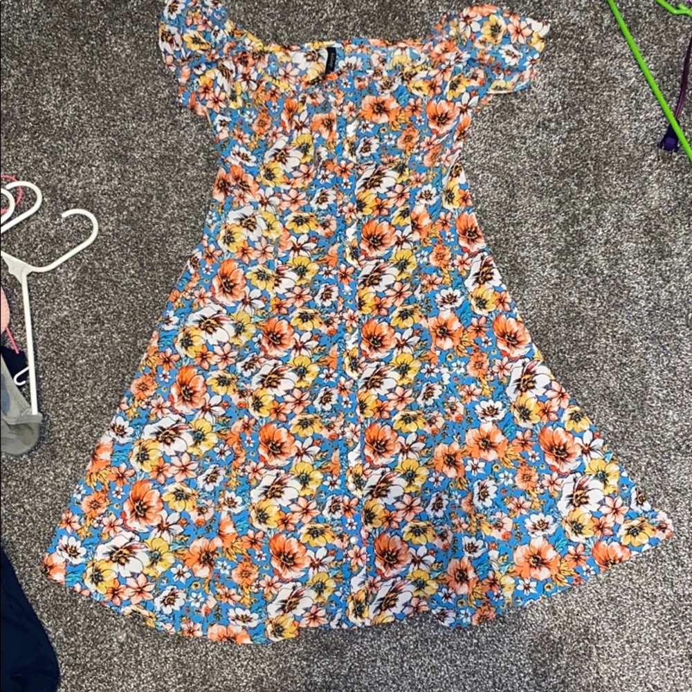 Flower print dress